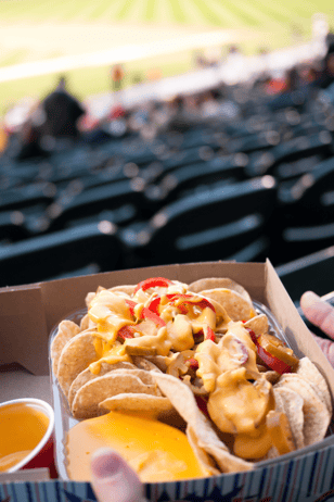 concessions stadium sports venue nachos food and beverage